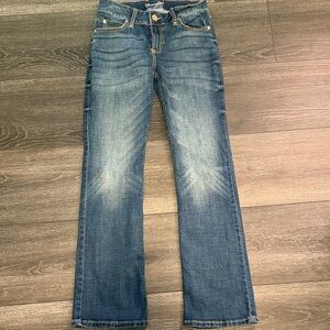 Women's Blue Boot Cut Jeans (dark wash)